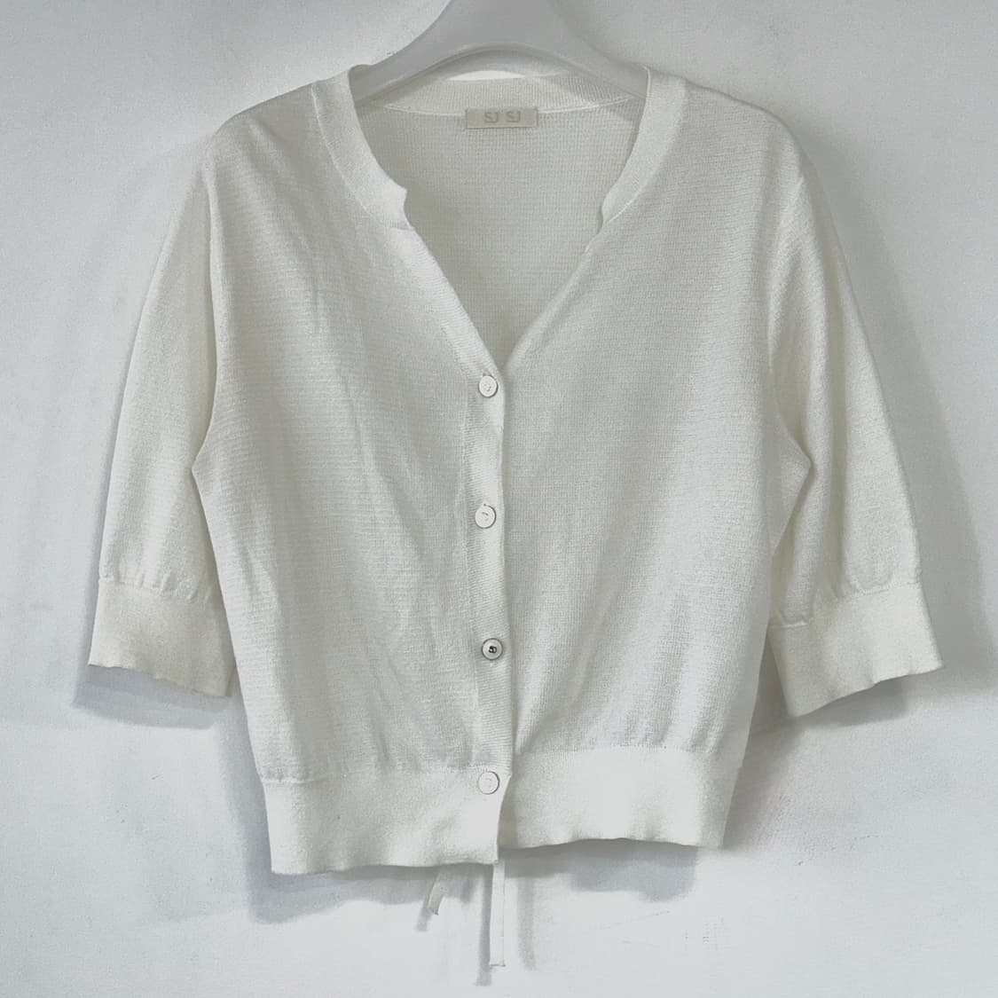 SJSJ 2022 반팔 니트 가디건 상품이미지1