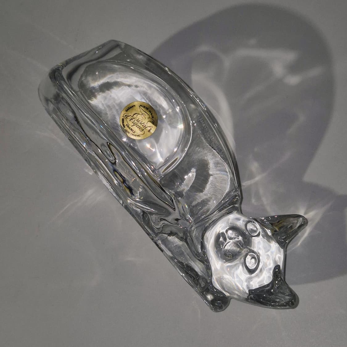 80s 프랑스 다르크 크리스탈 고양이 홀더 상품이미지10