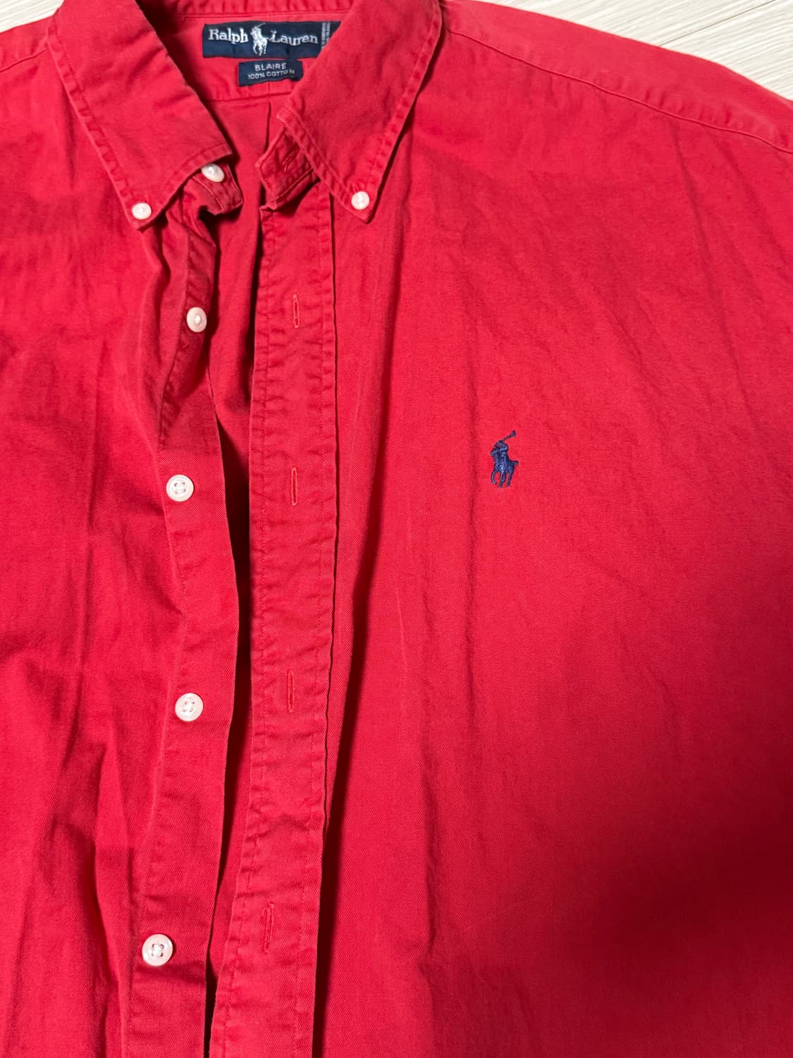폴로랄프로렌 레드 반팔셔츠 XXL 상품이미지2