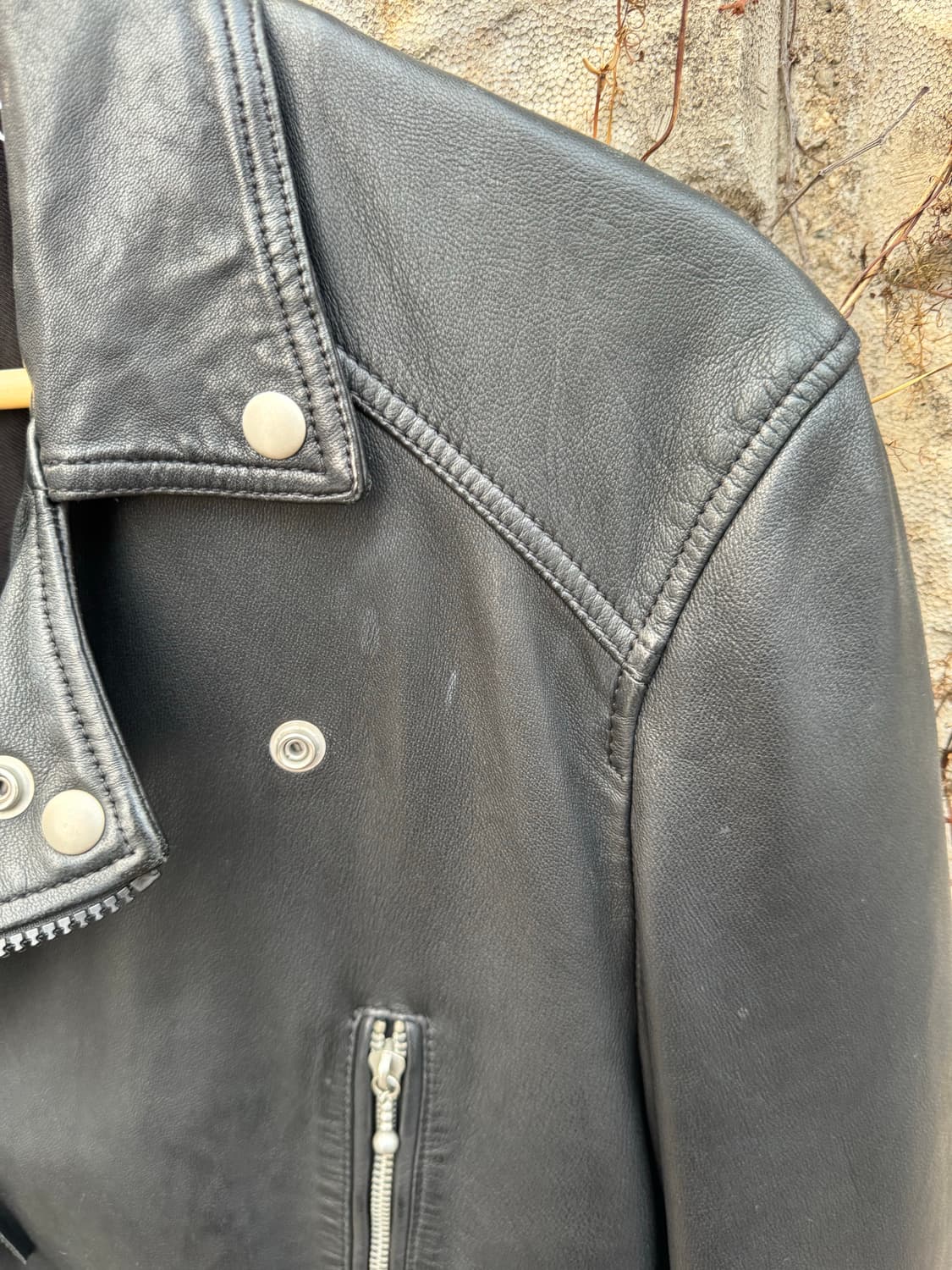 올세인츠 양가죽 더블라이더 가죽 레더 자켓 m 상품이미지5