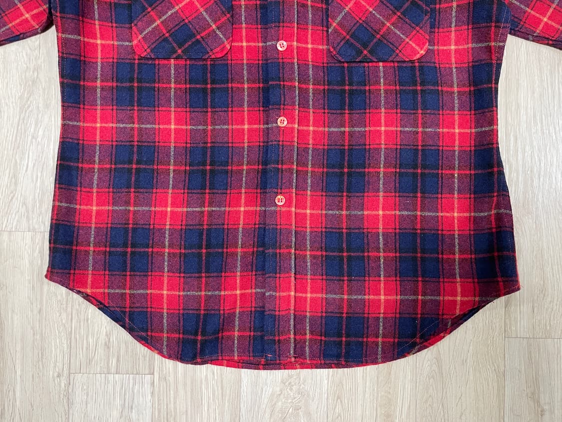 105) 80's JC페니 체크 울 워크셔츠(RRL&LVC&폴로) 상품이미지6