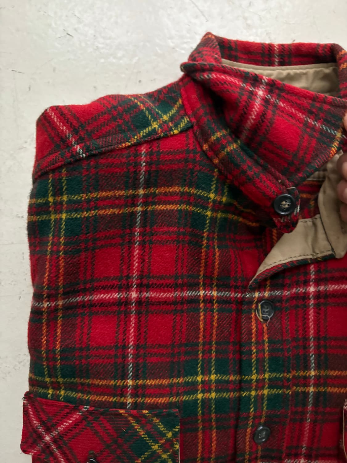 80-90's Old Woolrich wool Work Shirt. 상품이미지7
