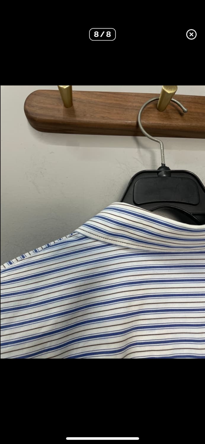 꼼데가르송 플레이 블랙 하트 와펜 스트라이프 셔츠 A2344 상품이미지8