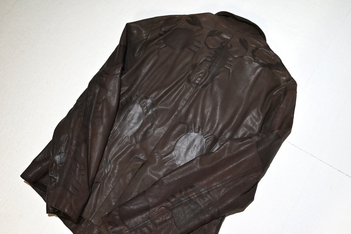 Emporio Armani 00s leather crab jacket 상품이미지7