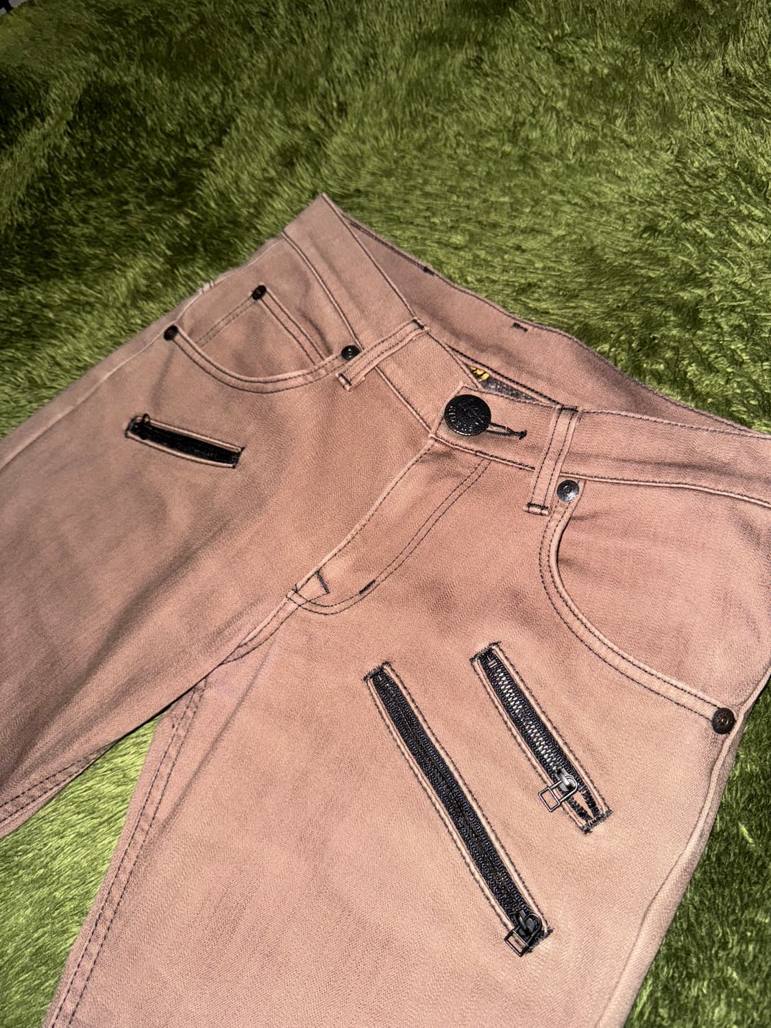 [28] 00s LEE 리 재팬 신치백 코튼 블렌디드 팬츠 브라운 상품이미지2