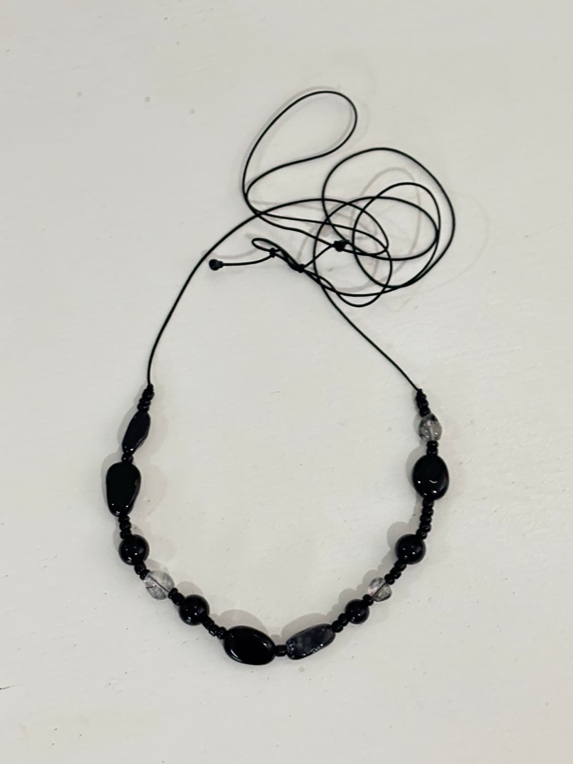 Mixed Obsidian Necklace 상품이미지2