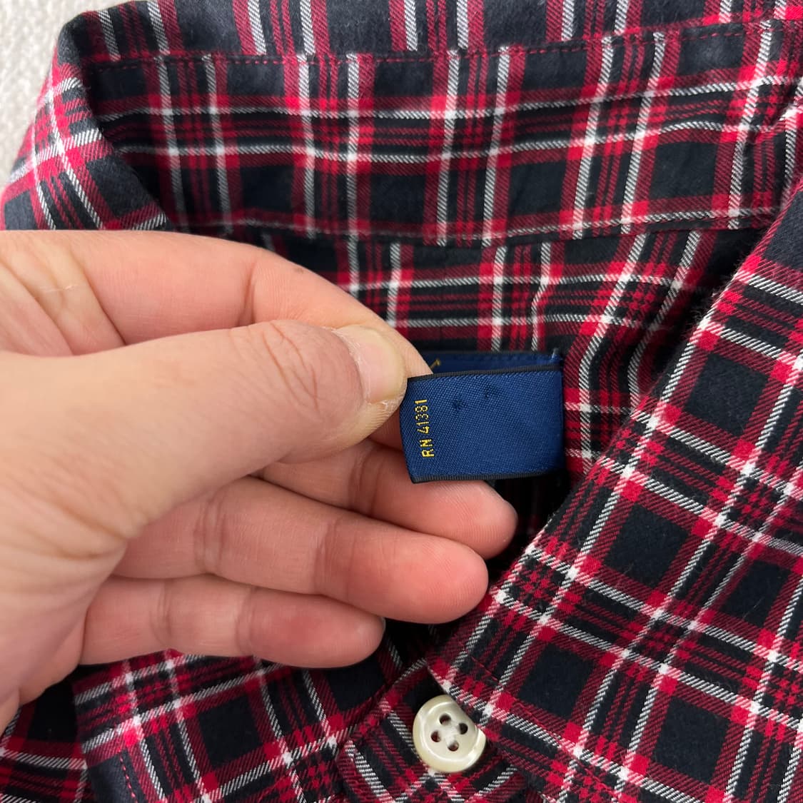 100 폴로랄프로렌 빈티지 체크 코튼 셔츠 상품이미지5