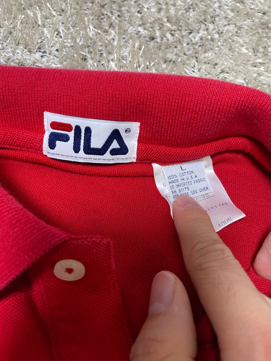 미국제 FILA 카라티 사이즈 105~110 상품이미지3