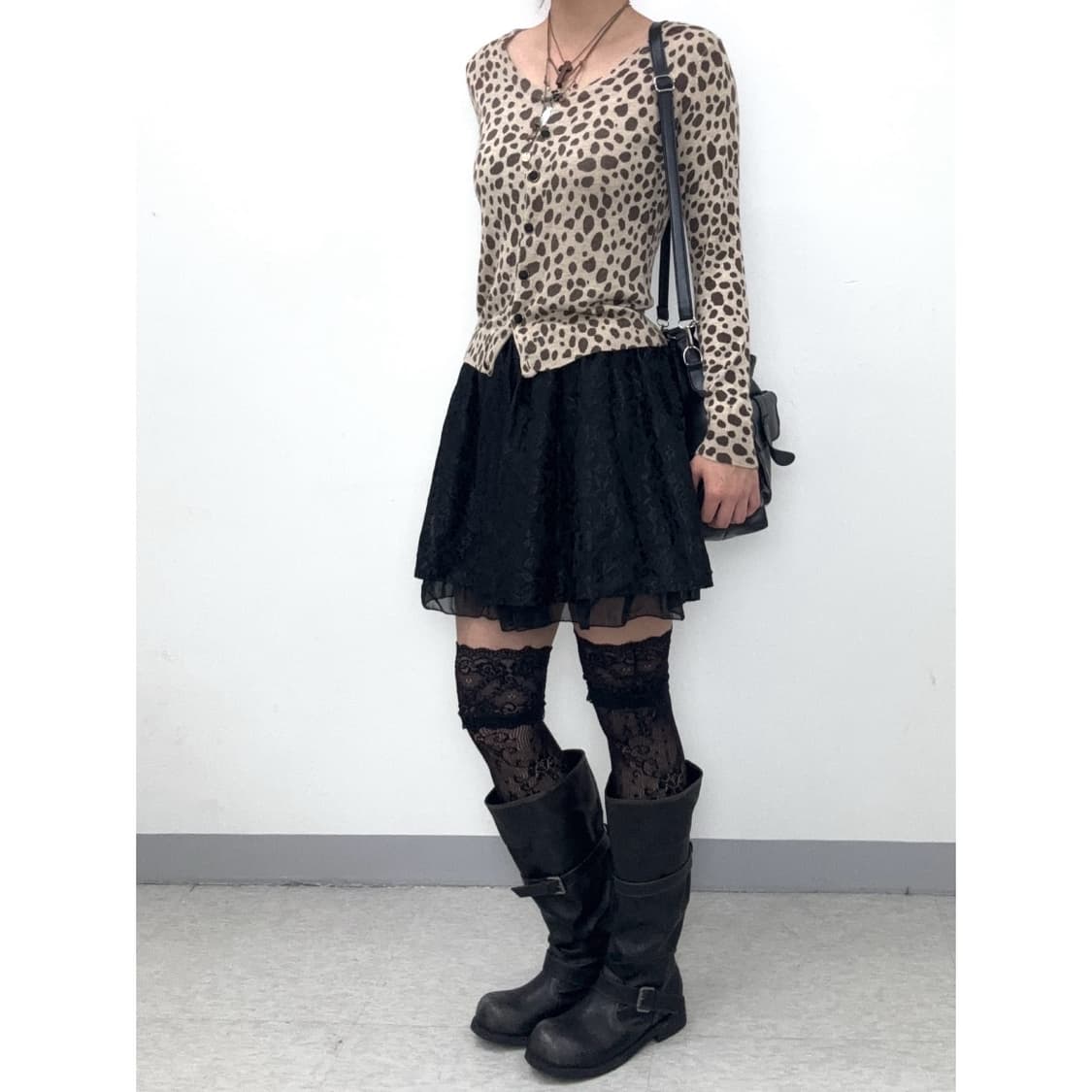 빈티지 블랙 샤 스커트 상품이미지2