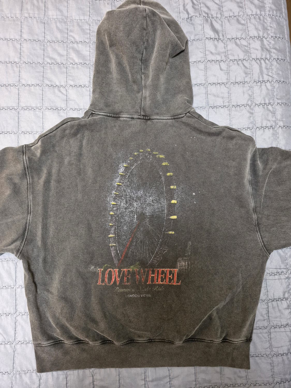 자라 워시드 박스핏 후드티셔츠 상품이미지4