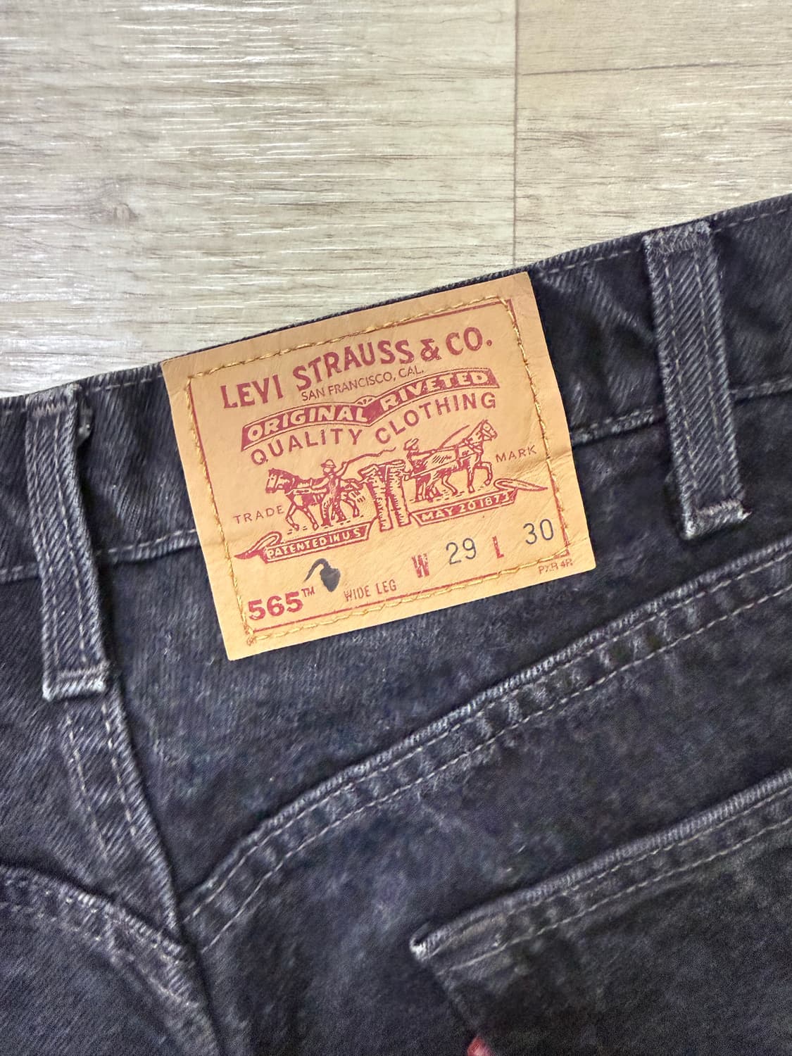 [초레어 희귀템] 90년도 빈티지 리바이스 565 흑청 상품이미지3