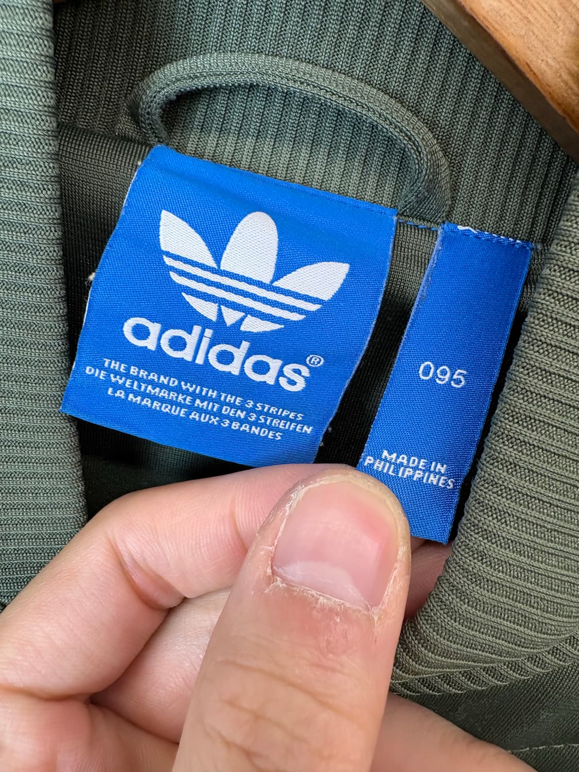 아디다스 카키 퀼팅 트랙탑 져지 상품이미지7