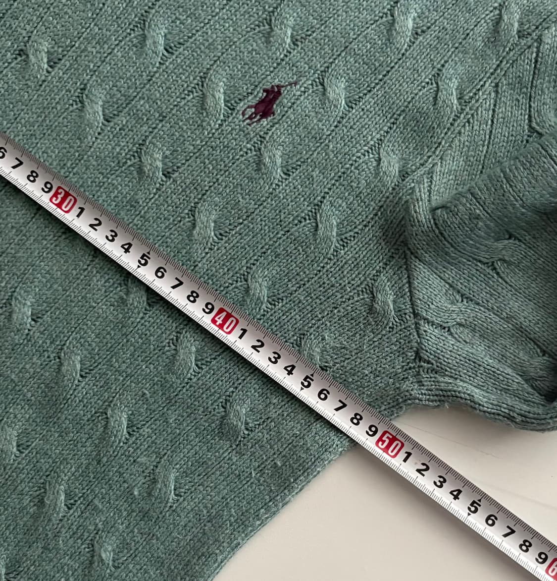 Polo 폴로랄프로렌 실크 V넥 케이블 니트 상품이미지6