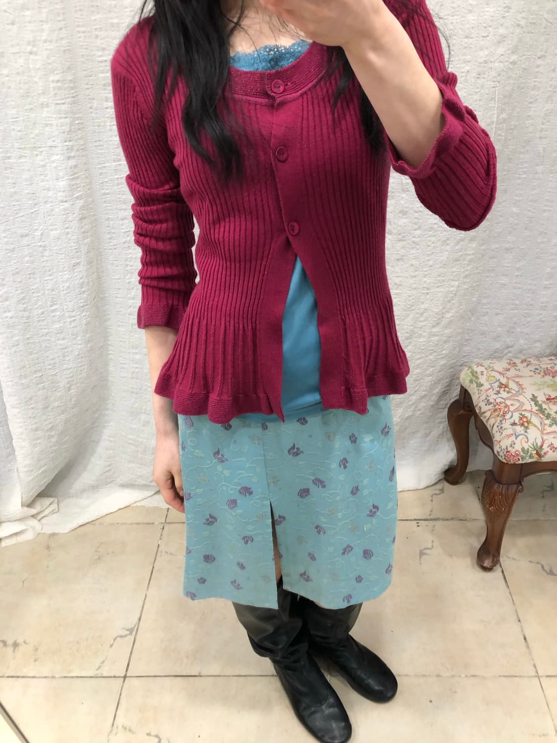 soft plum flow cardigan 상품이미지1