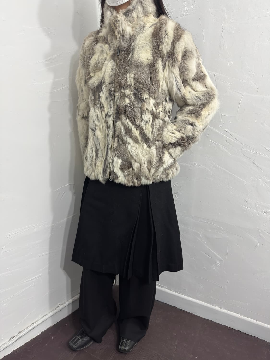 rabbit fur jacket 상품이미지5