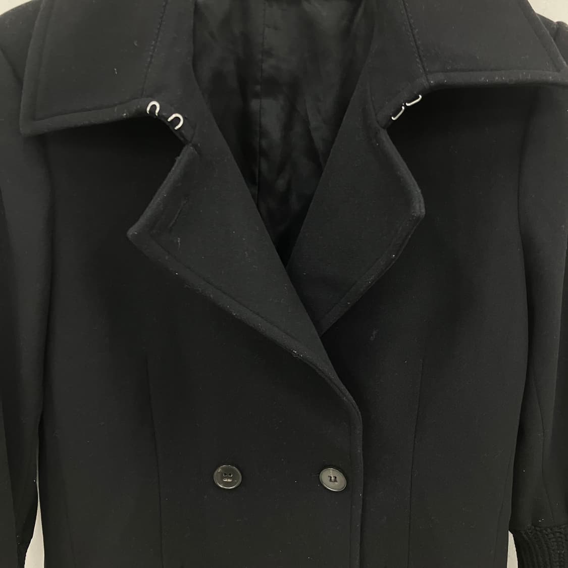 Theory 띠어리 블랙 울 코트 S 상품이미지4