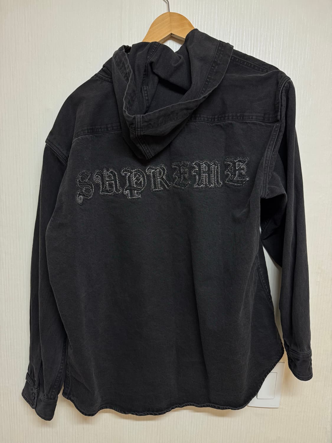 슈프림 후드 데님 셔즈 블랙 - 25SS M 상품이미지2