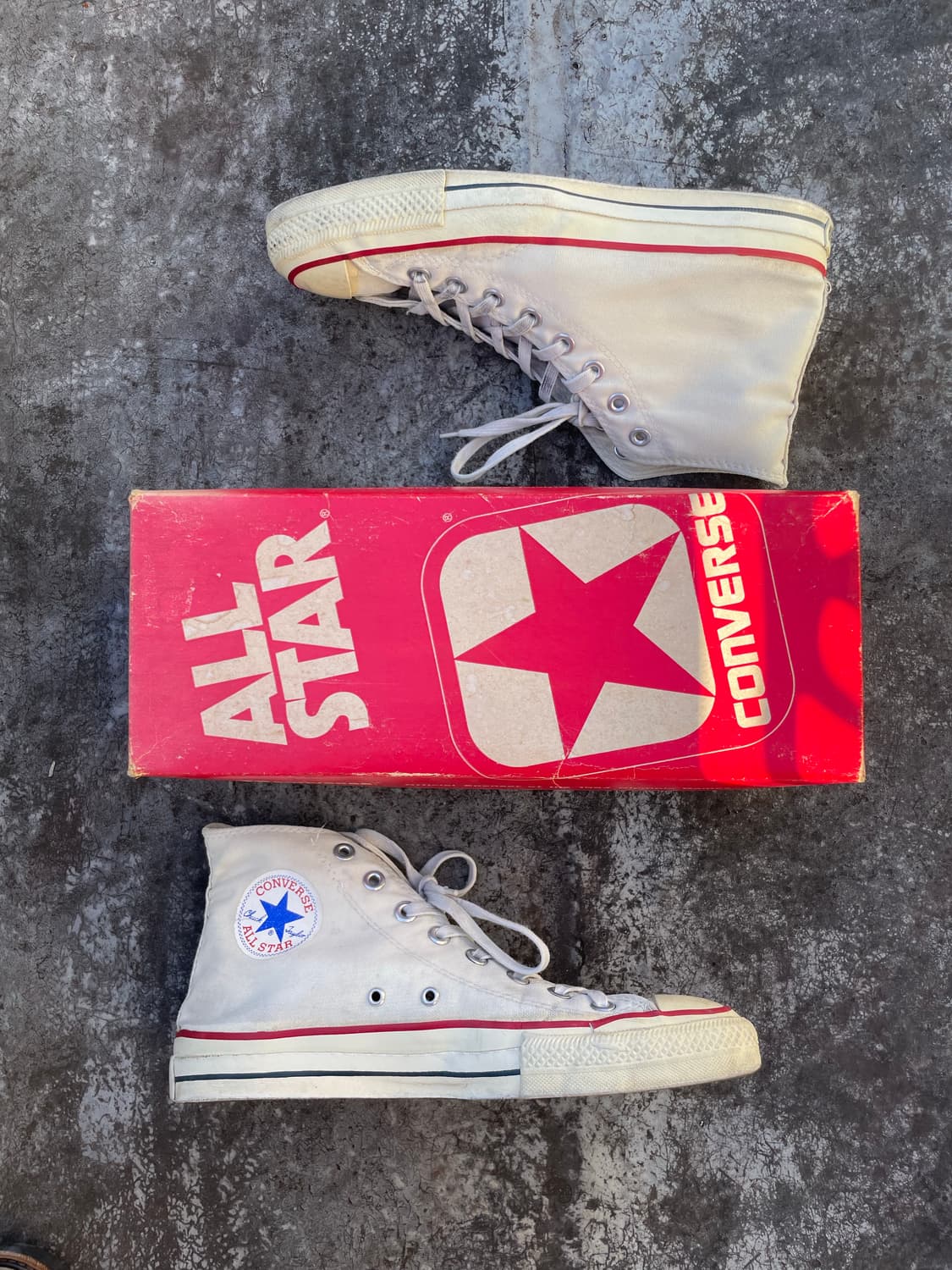 7-80s 빈티지 컨버스 화이트 척테일러 상품이미지1