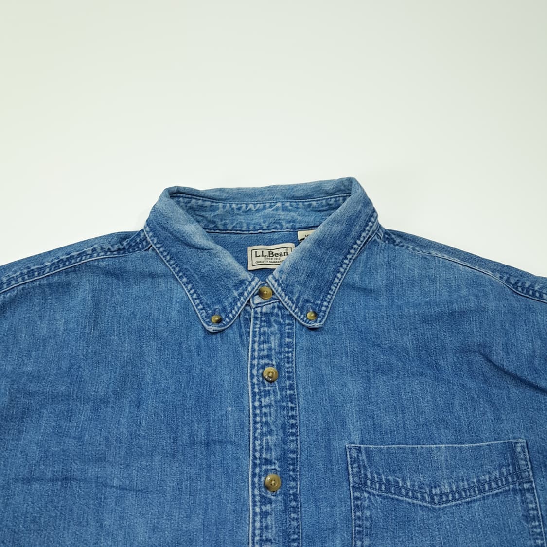 CL590 XL 엘엘빈 90s 버튼다운 클래식 데님셔츠 남방 상품이미지2