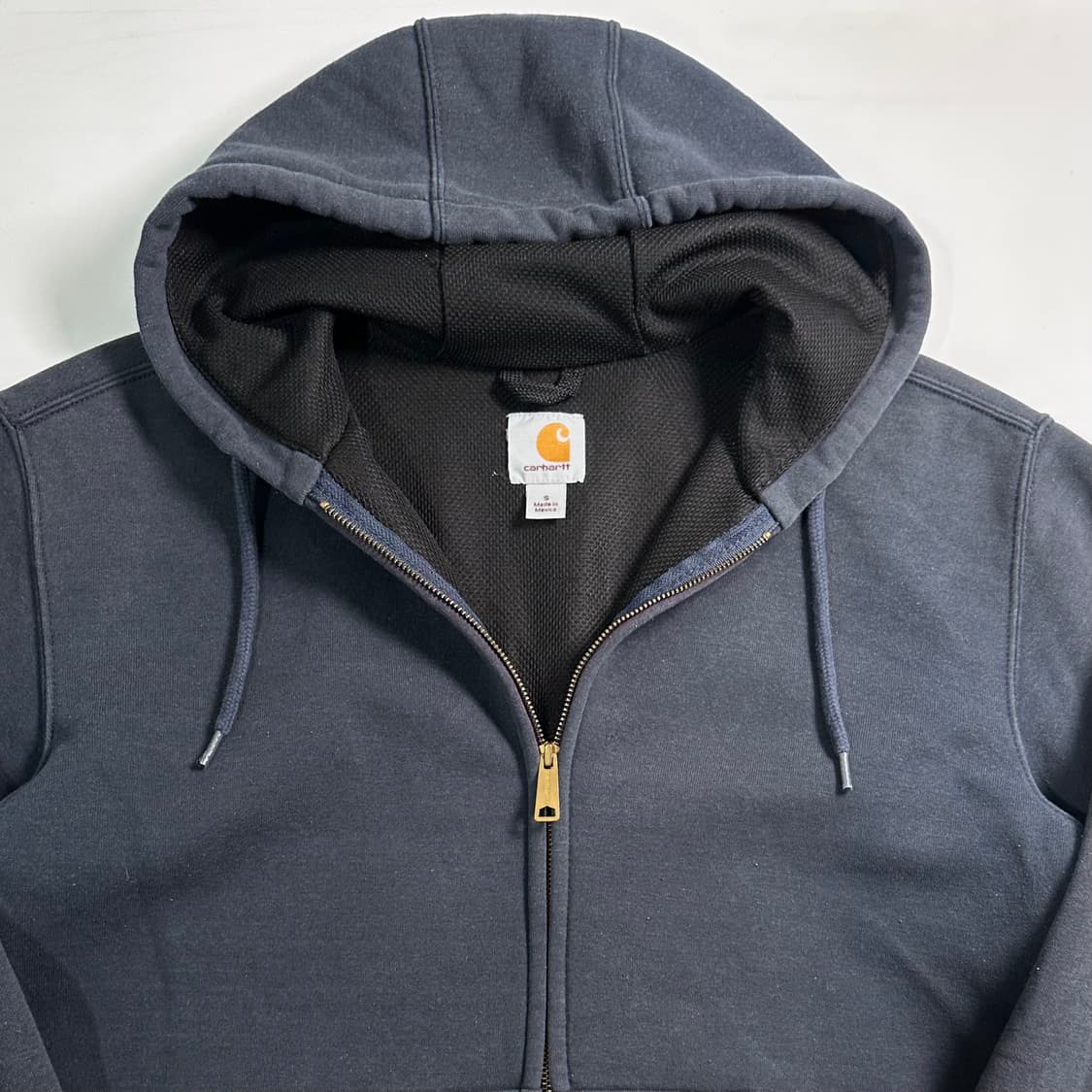 칼하트 써멀 네이비 후드집업 상품이미지2