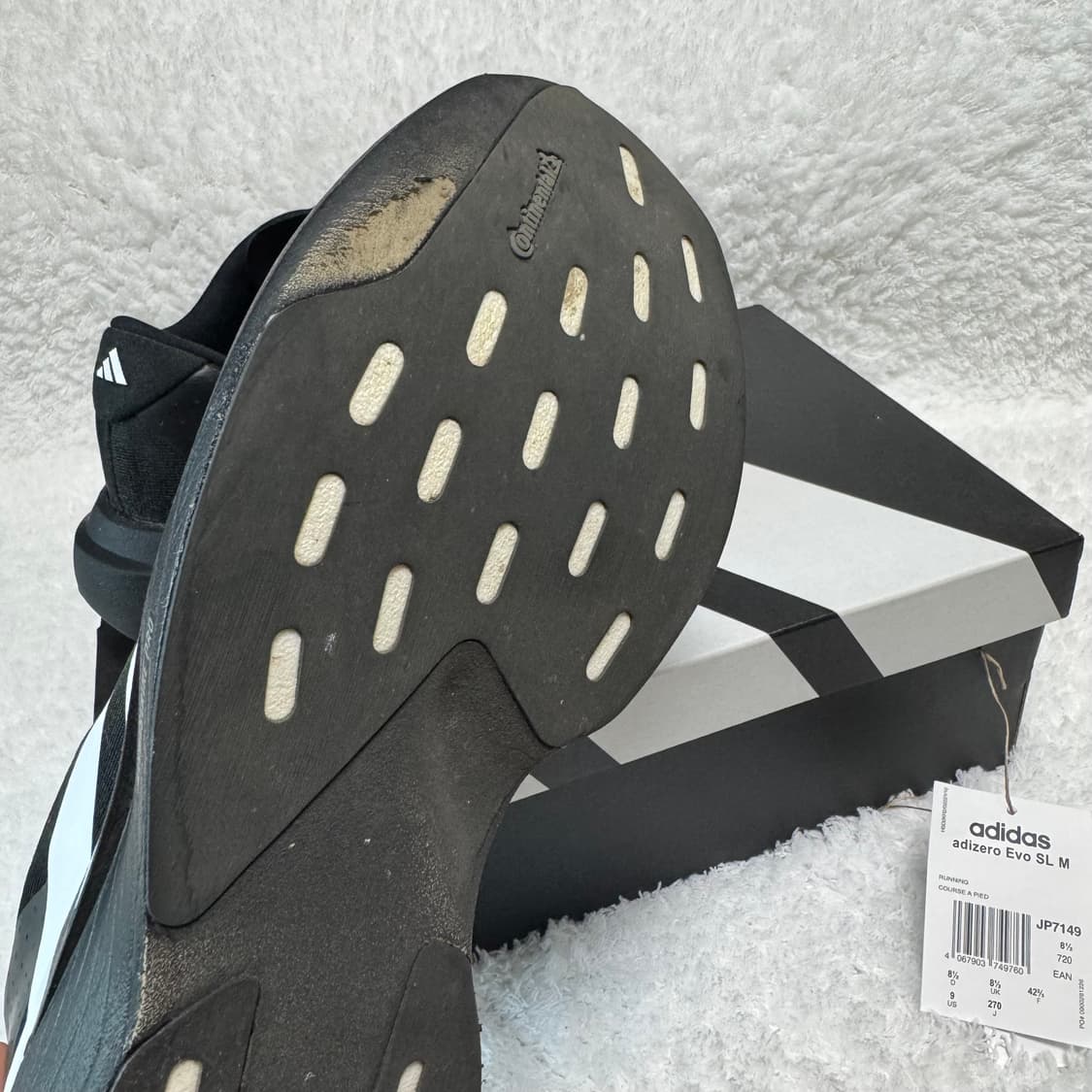 아디다스 아디제로 evo sl 코어 블랙 클라우드 화이트 270 size 상품이미지5