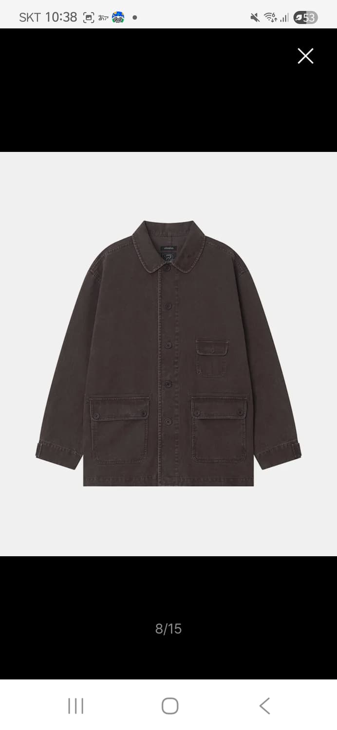 구해요)) 오헤시오 스타 플로럴 워시드 코튼 자켓 퍼플 상품이미지1