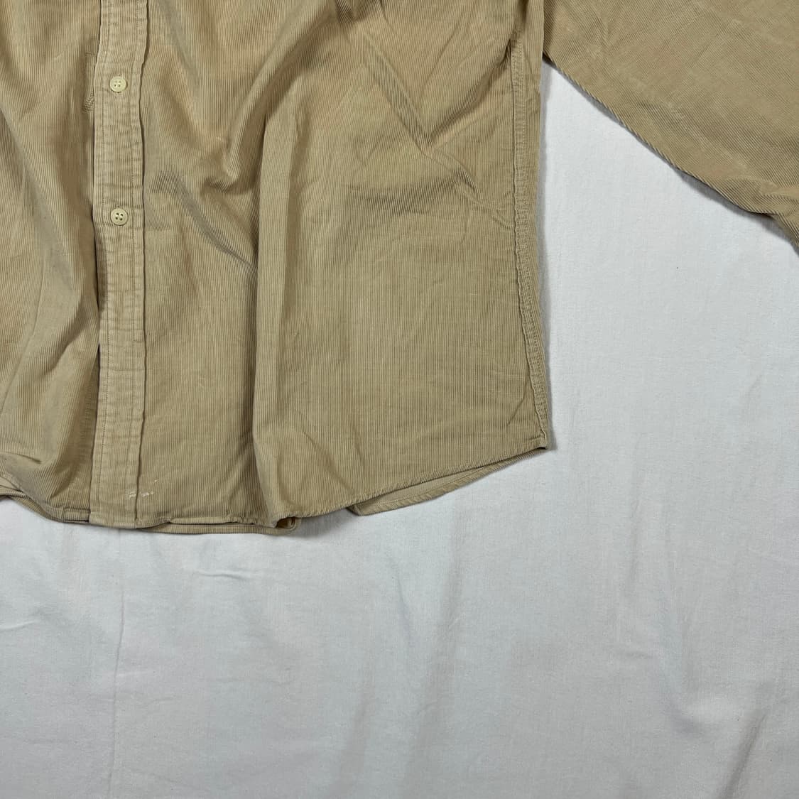 80’s 라코스테 lacoste 로고 코듀로이 포켓 셔츠 남방 상품이미지5