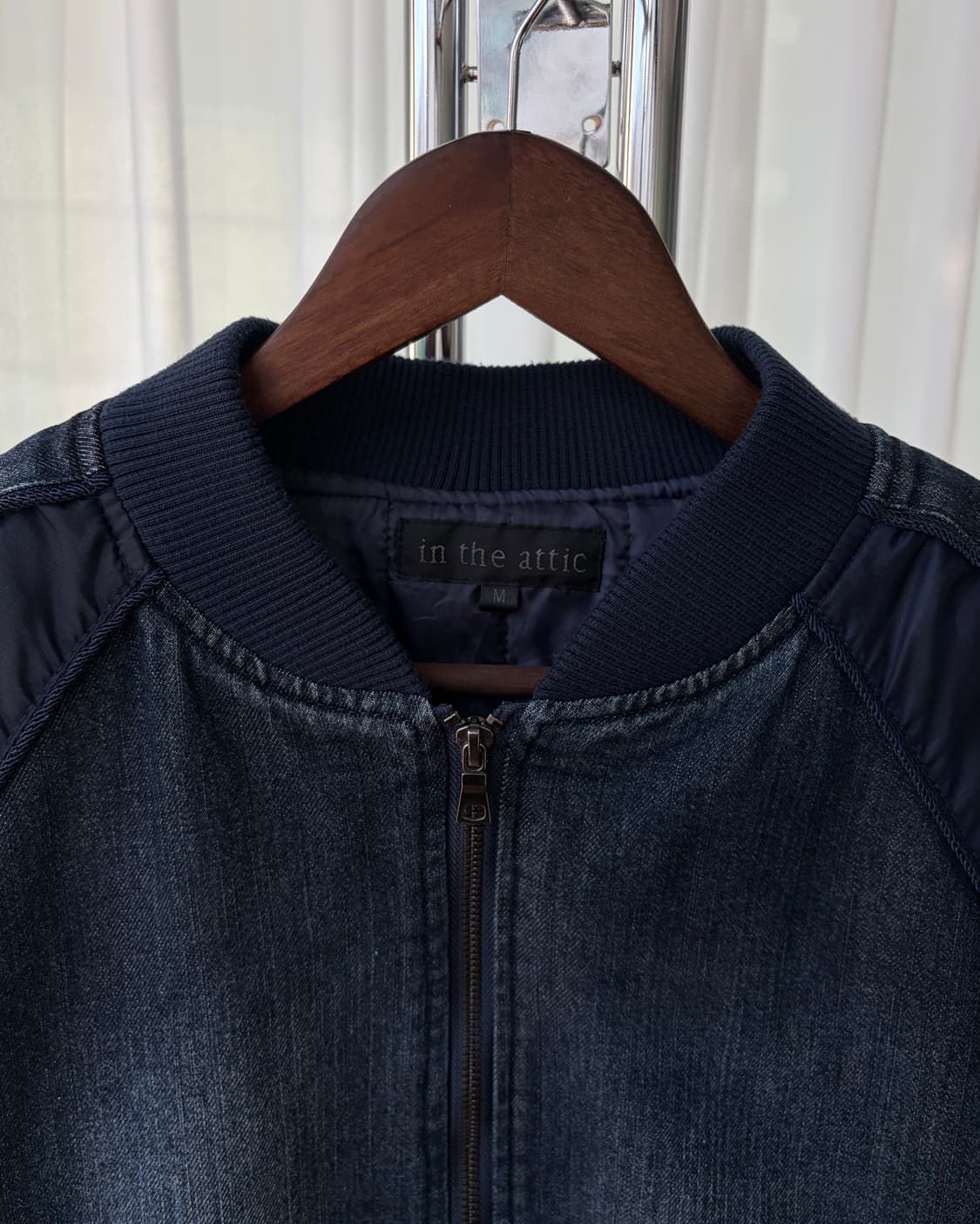 [M]인더애틱 JPN 인디고 데님 블루종 봄버 자켓 상품이미지9