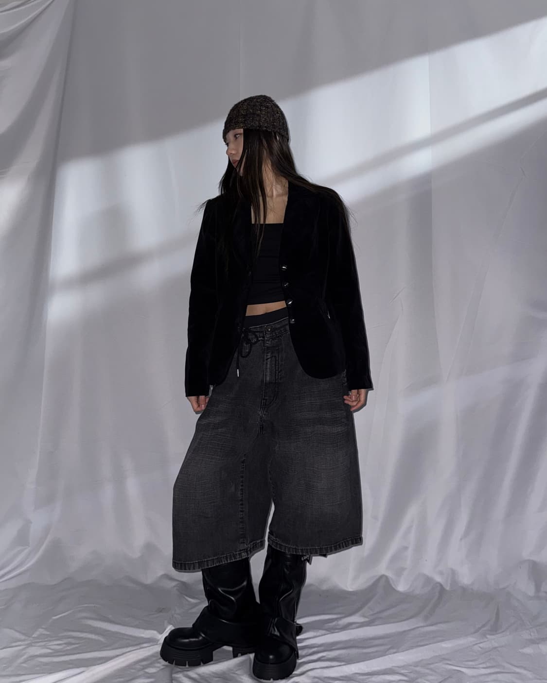 MOGA 벨벳 블레이저  상품이미지5