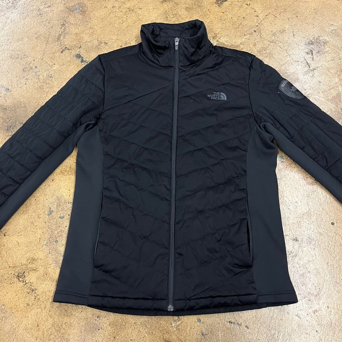 [정품/L] 노스페이스 블랙 다이아몬드 퀼팅 자켓 b10 상품이미지3