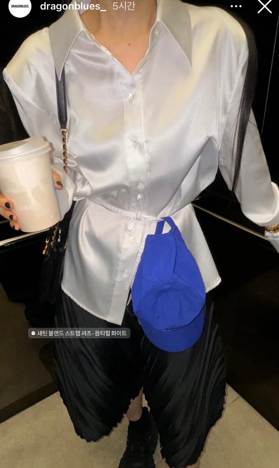 새상품) 드래곤블루스 리나일론 로고 캡 로열 블루 볼캡 상품이미지6