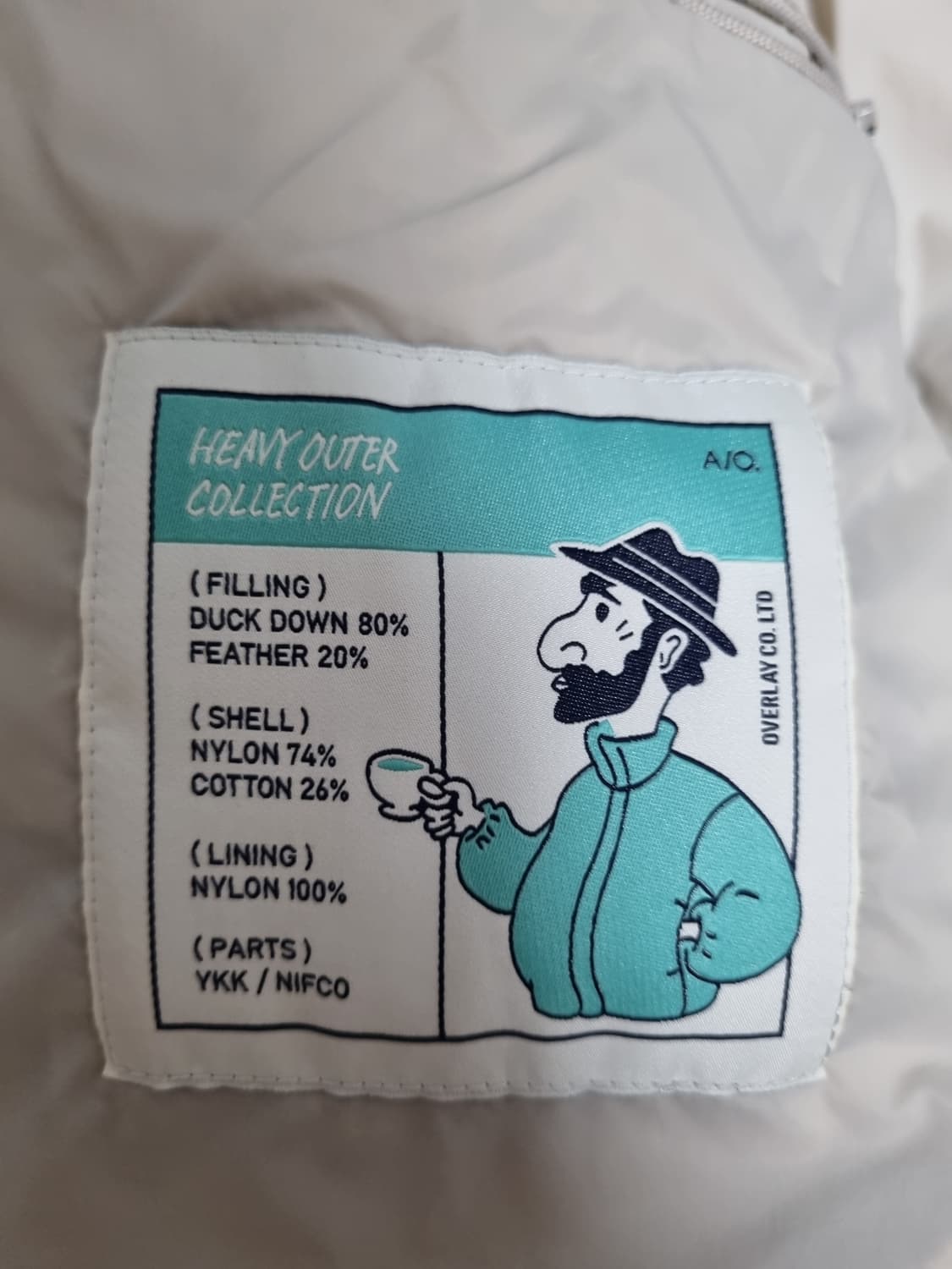 [어나더오피스] 스노우맨 다운 자켓(Almond Milk) 상품이미지4