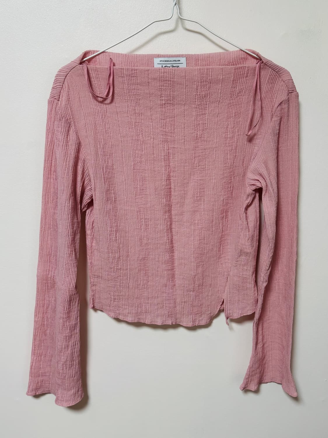 앤아더스토리즈 핑크 플리츠 긴팔 상품이미지1