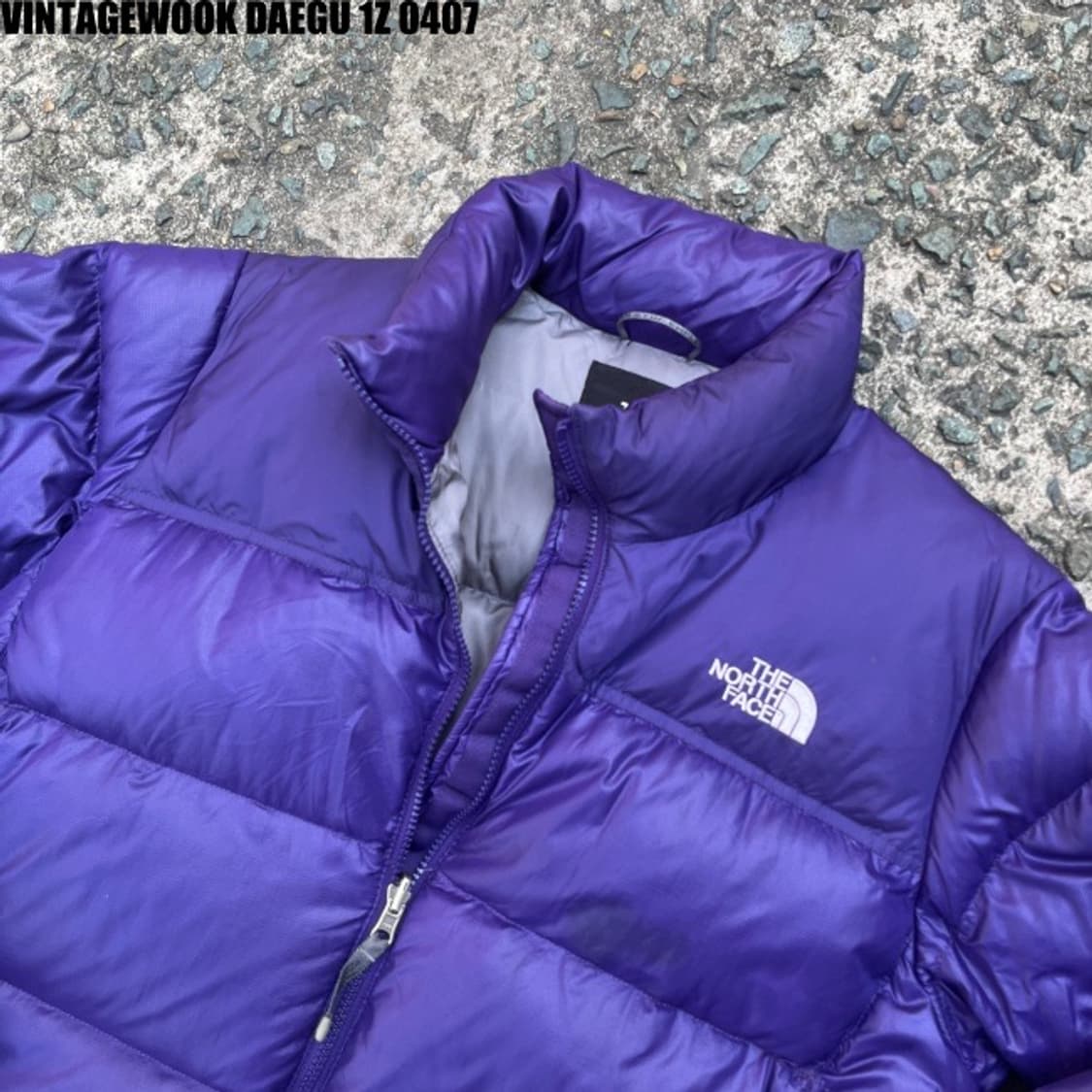 노스페이스 눕시 패딩점퍼 퍼플 상품이미지2