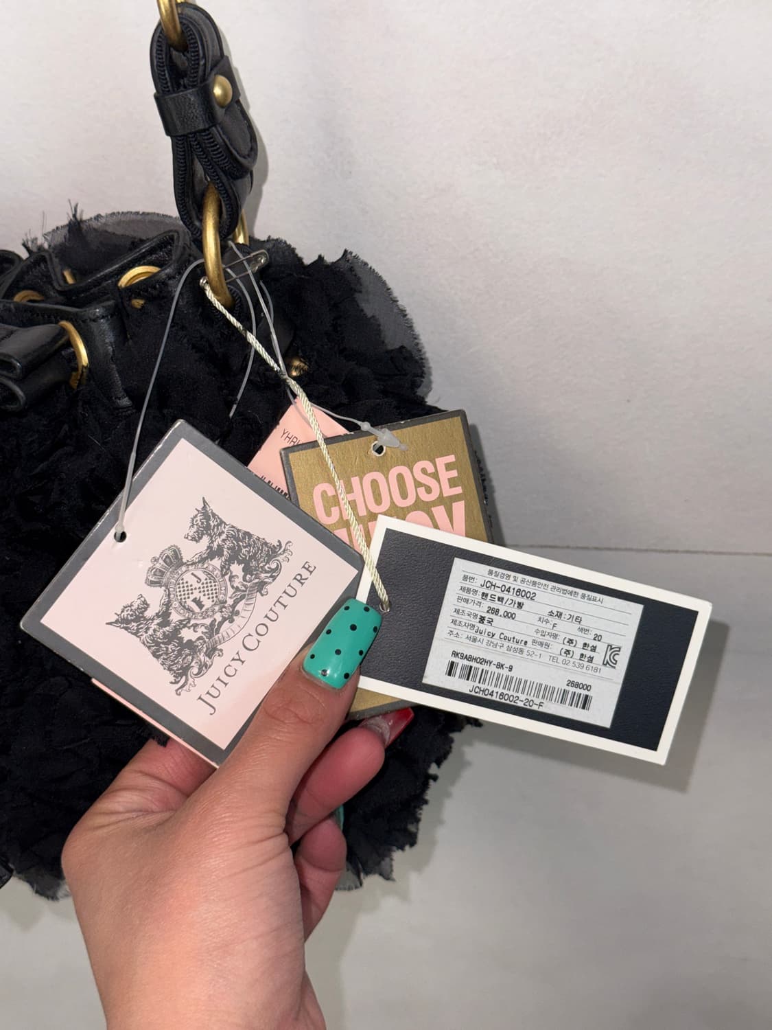 Juicy Couture black ruffle chain bag 상품이미지8