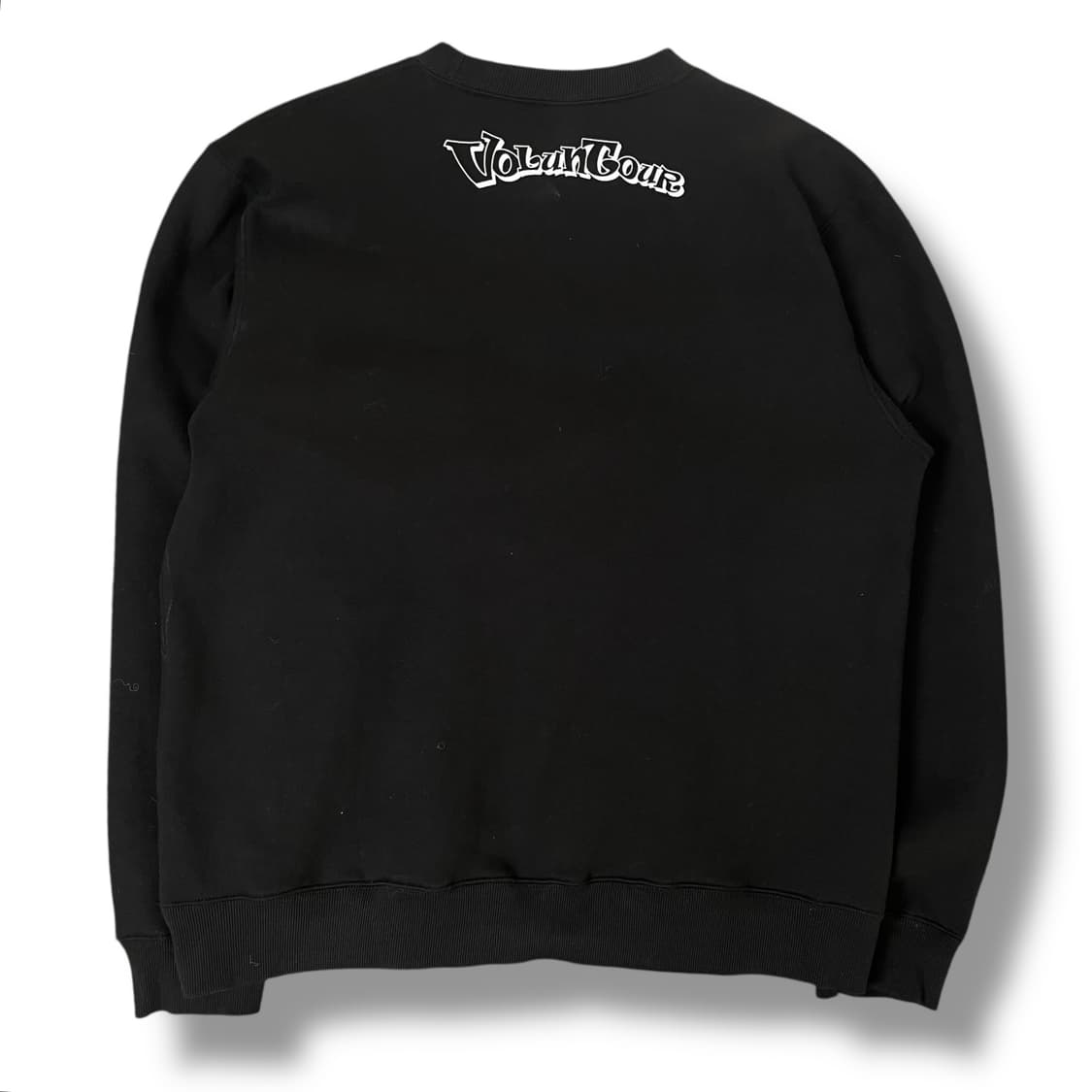 GALLERY 백로고 레터링 블랙 기모 맨투맨 XL 상품이미지2