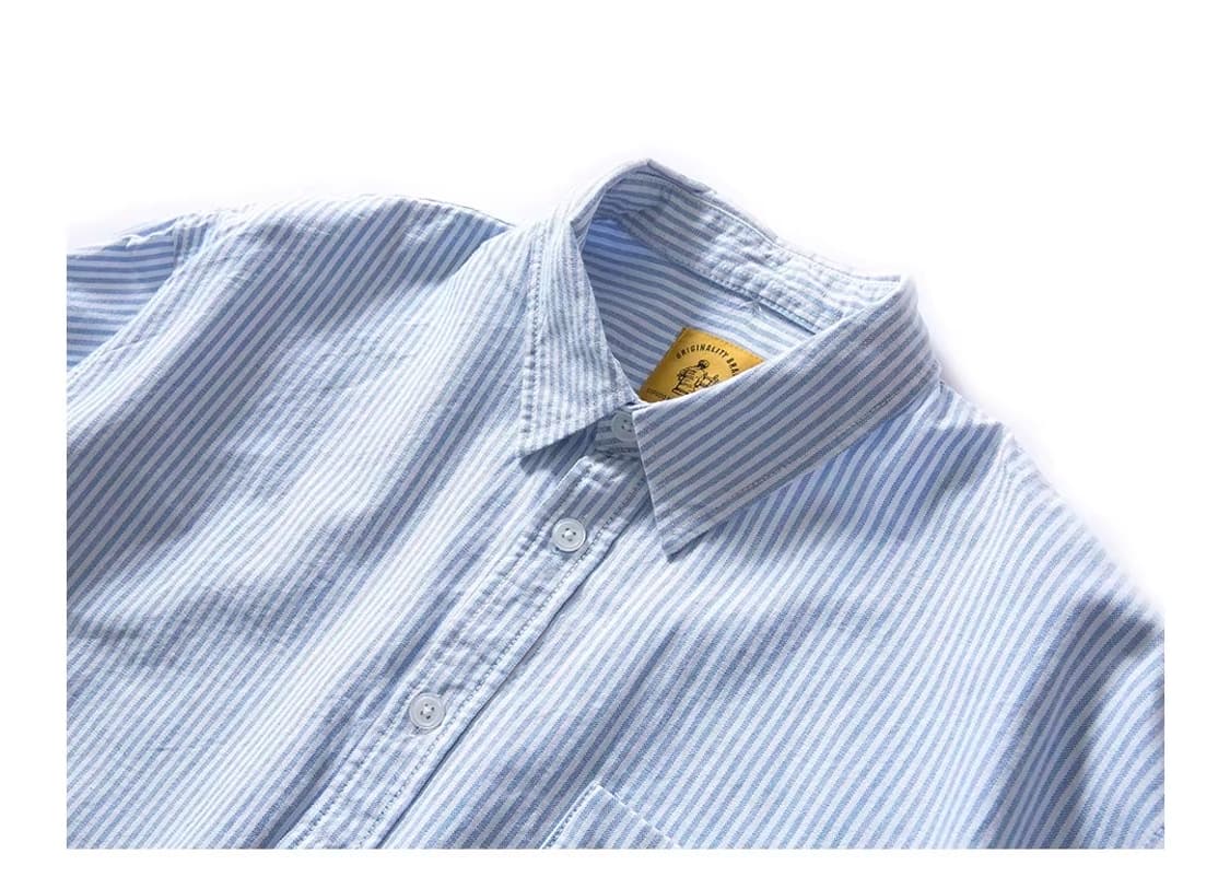 ️️️♦️ RODY2 / 오가닉 코튼 재패니즈 스트라이프 옥스포드 셔츠 상품이미지5