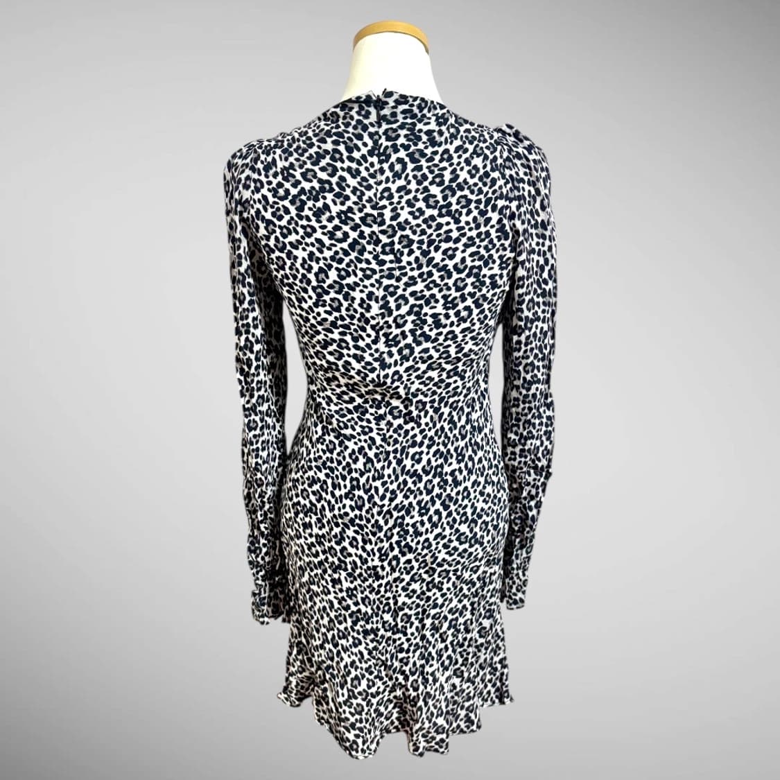 [착샷O] 자라 ZARA 레오파드 스퀘어넥 미니 원피스 상품이미지7