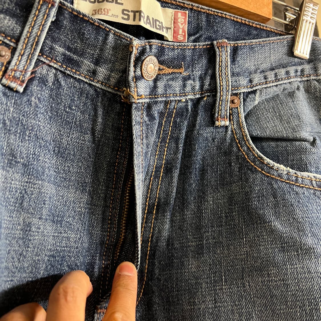 00's 리바이스 569 데님 31x30 Size (32인치) 데드스탁 상품이미지4