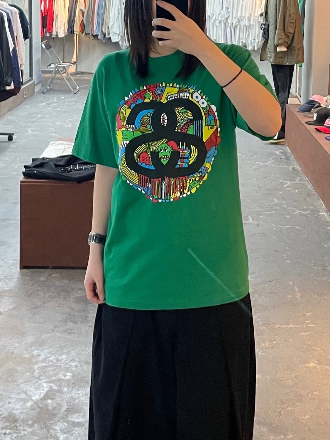 스투시 레트로 프린팅 반팔 H1634 상품이미지1