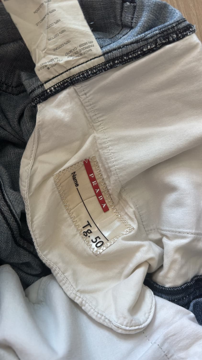 00s Prada archive denim pants 상품이미지6