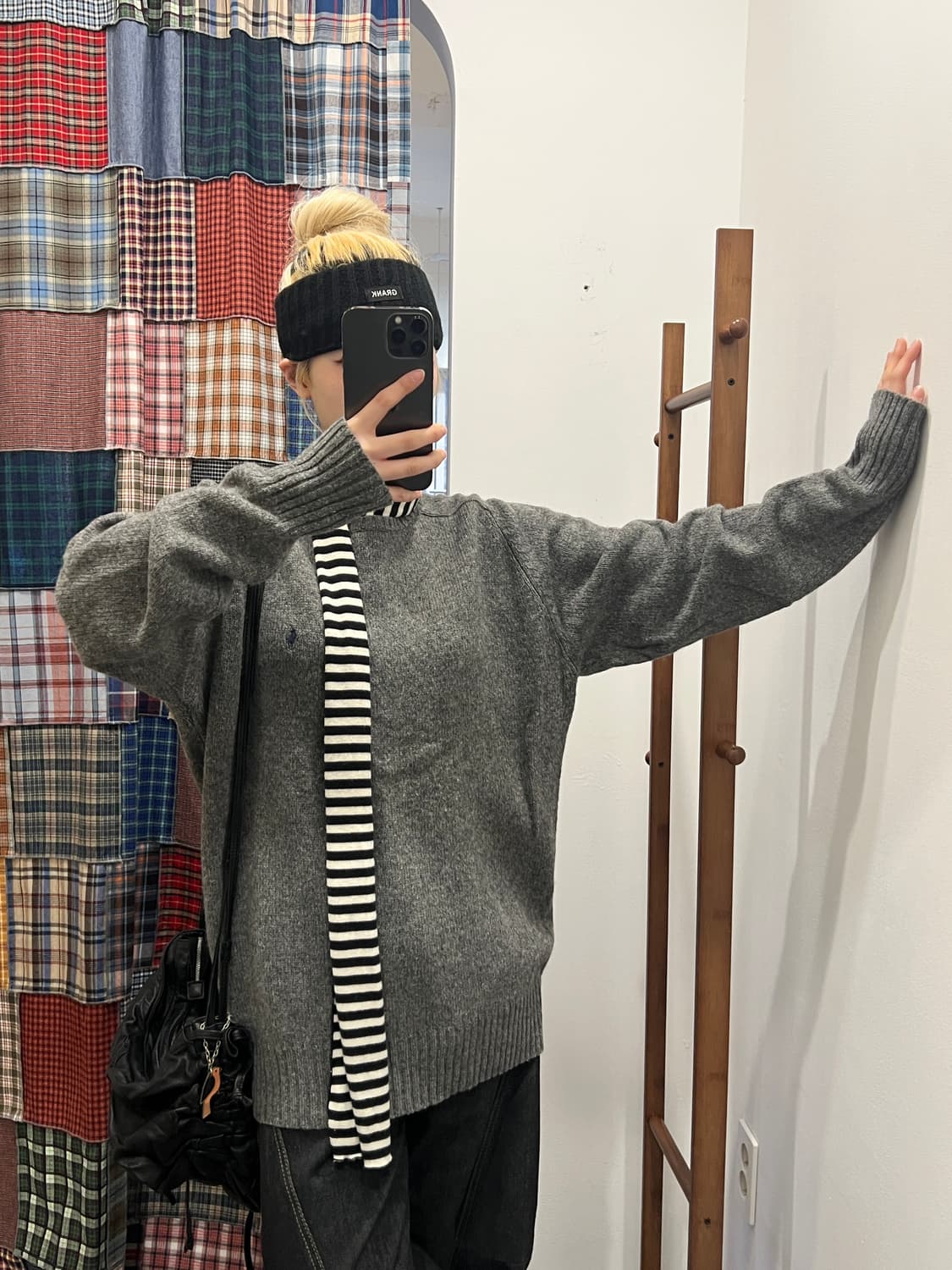 폴로 그레이 울 니트 상품이미지2