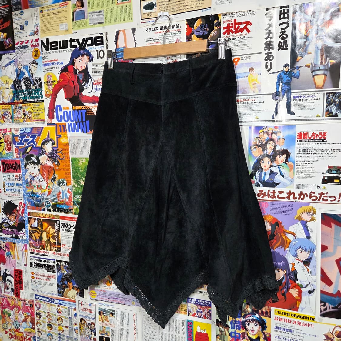 에스닉 그런지 스웨이드 크로쉐 롱스커트 상품이미지5