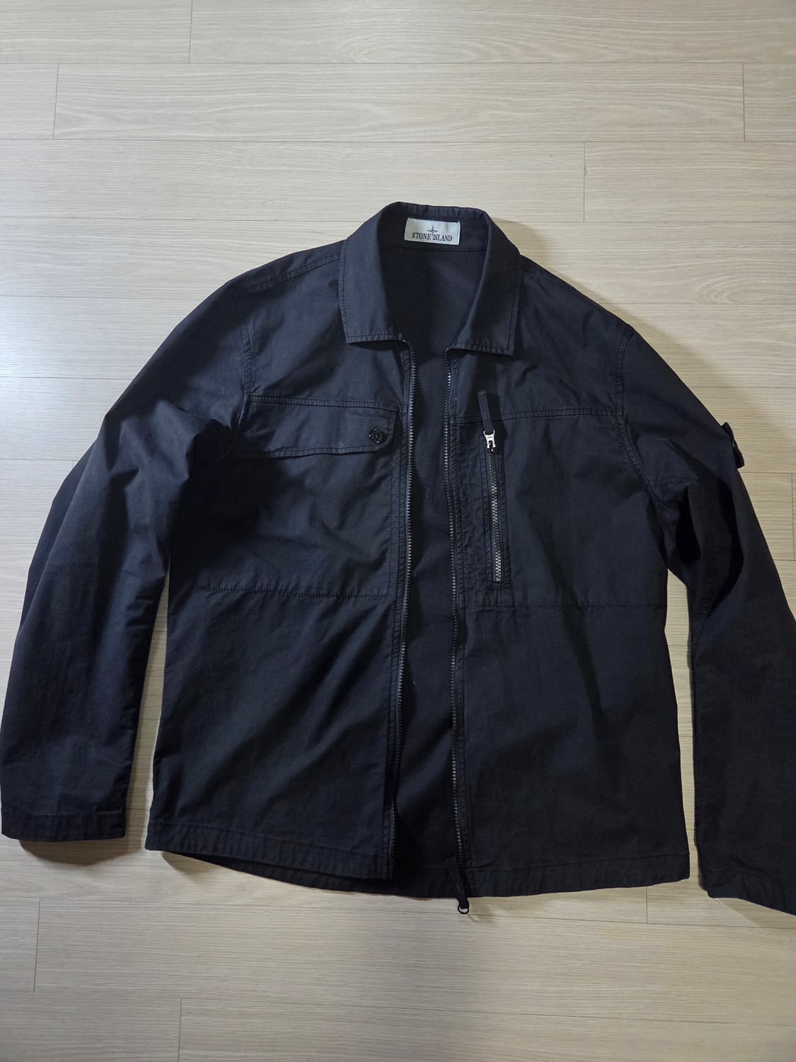 ​[24SS] 스톤아일랜드 올드이펙트 오버셔츠 블랙 M 상품이미지5