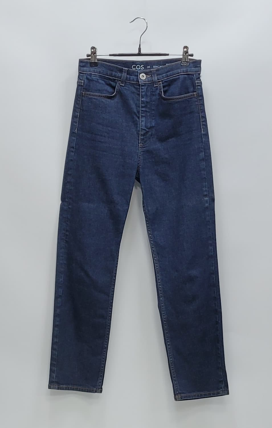 COS 코스 하이라이즈 슬림핏 데님 청바지 / 여 26 
 상품이미지1