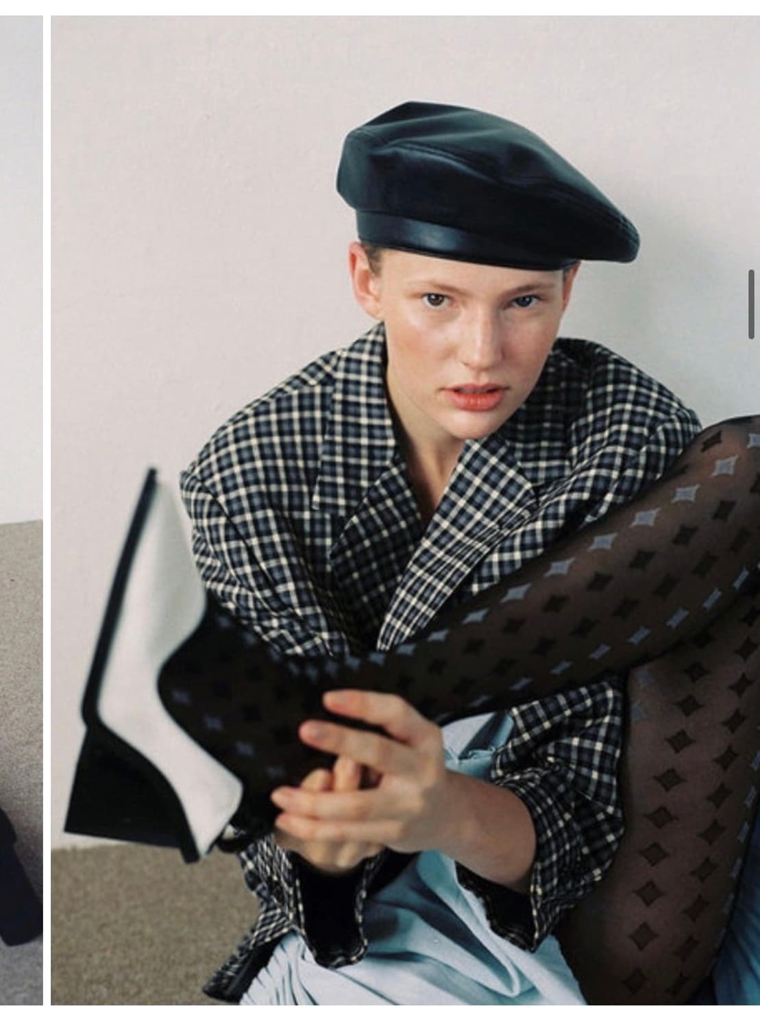 awesome needs 레더 베레모 판매합니다  상품이미지1