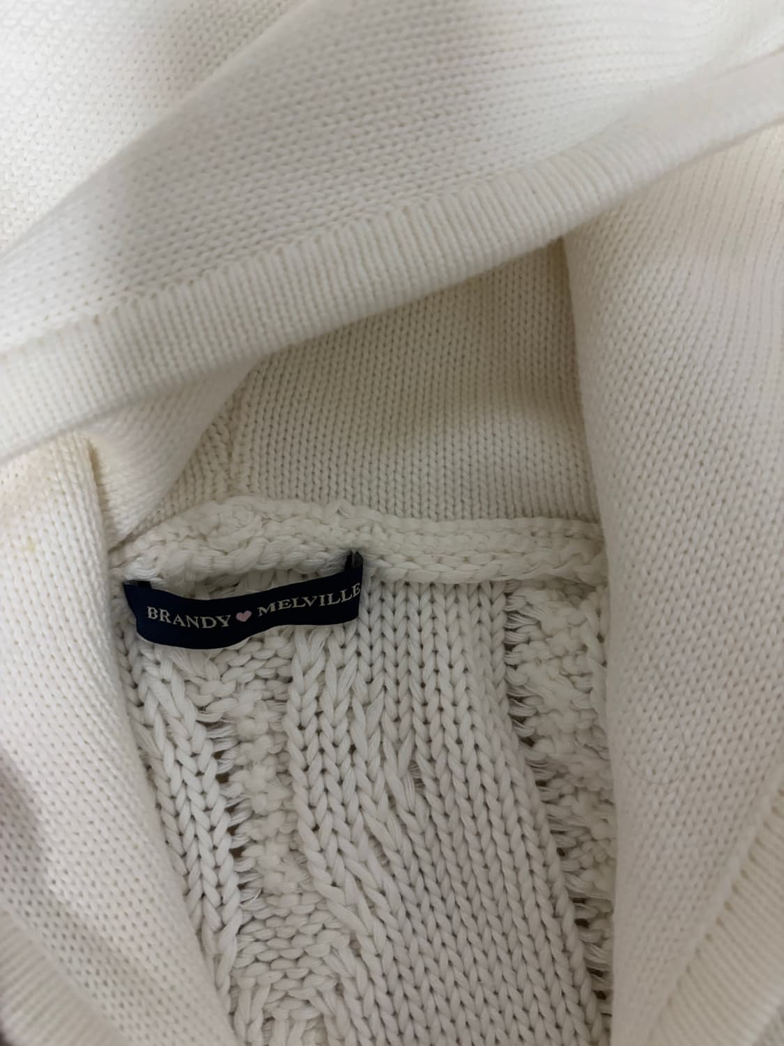 브랜디멜빌 케이블 니트 후드집업 상품이미지2