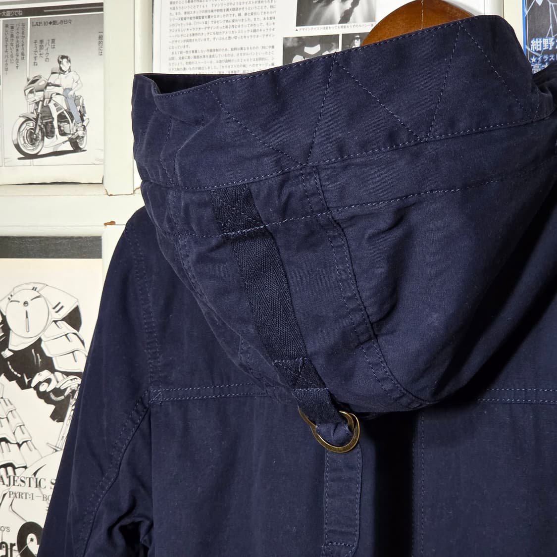 아디다스 네이비 코튼 양털 야상 점퍼 상품이미지7