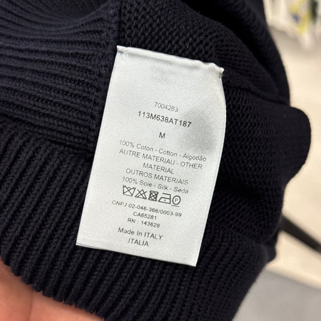 [리오브전포점] 디올 오블리크 인서트 니트  상품이미지4