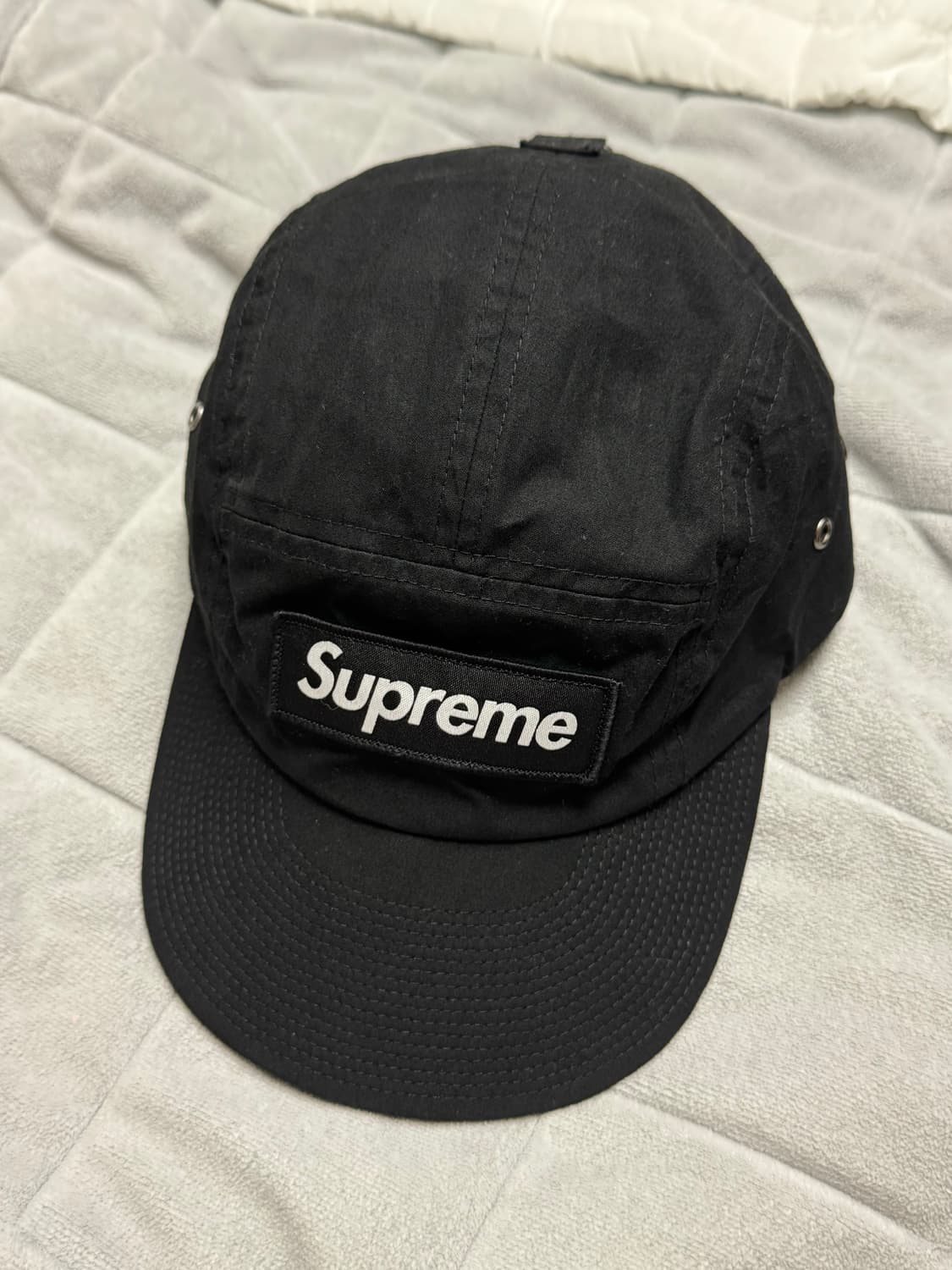 슈프림 워시드 치노 트윌 캠프캡 블랙 상품이미지1